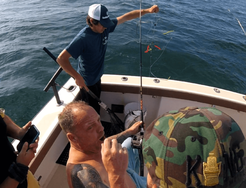 Striped Bass Charter off Block Island, Rhode Island lands 42