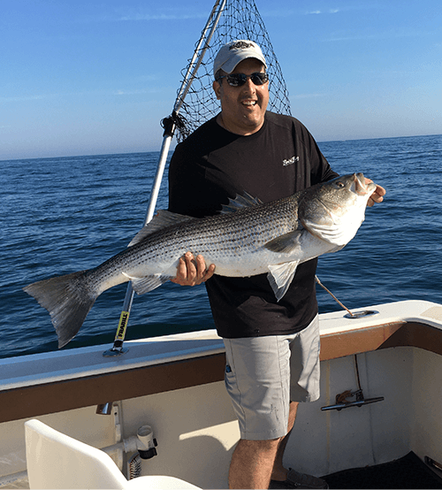 aces wild Rhode island striped bass fishing charters R1